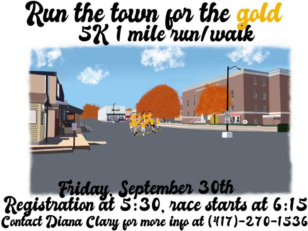 Run The Town For The Gold 5k Run/Walk